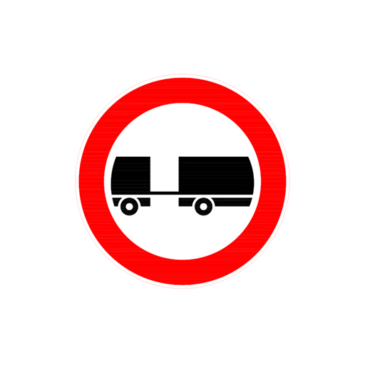 Treyler Giremez trafik işareti