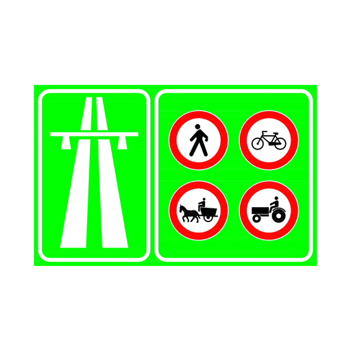 Otoyol Başlangıcı trafik işareti