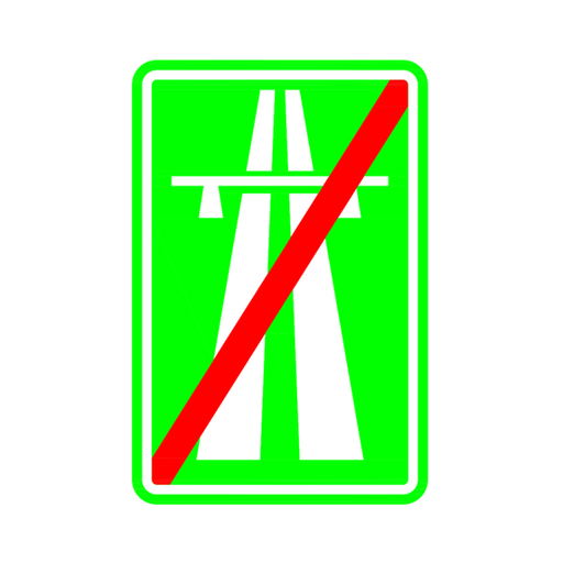 Otoyol Sonu trafik işareti